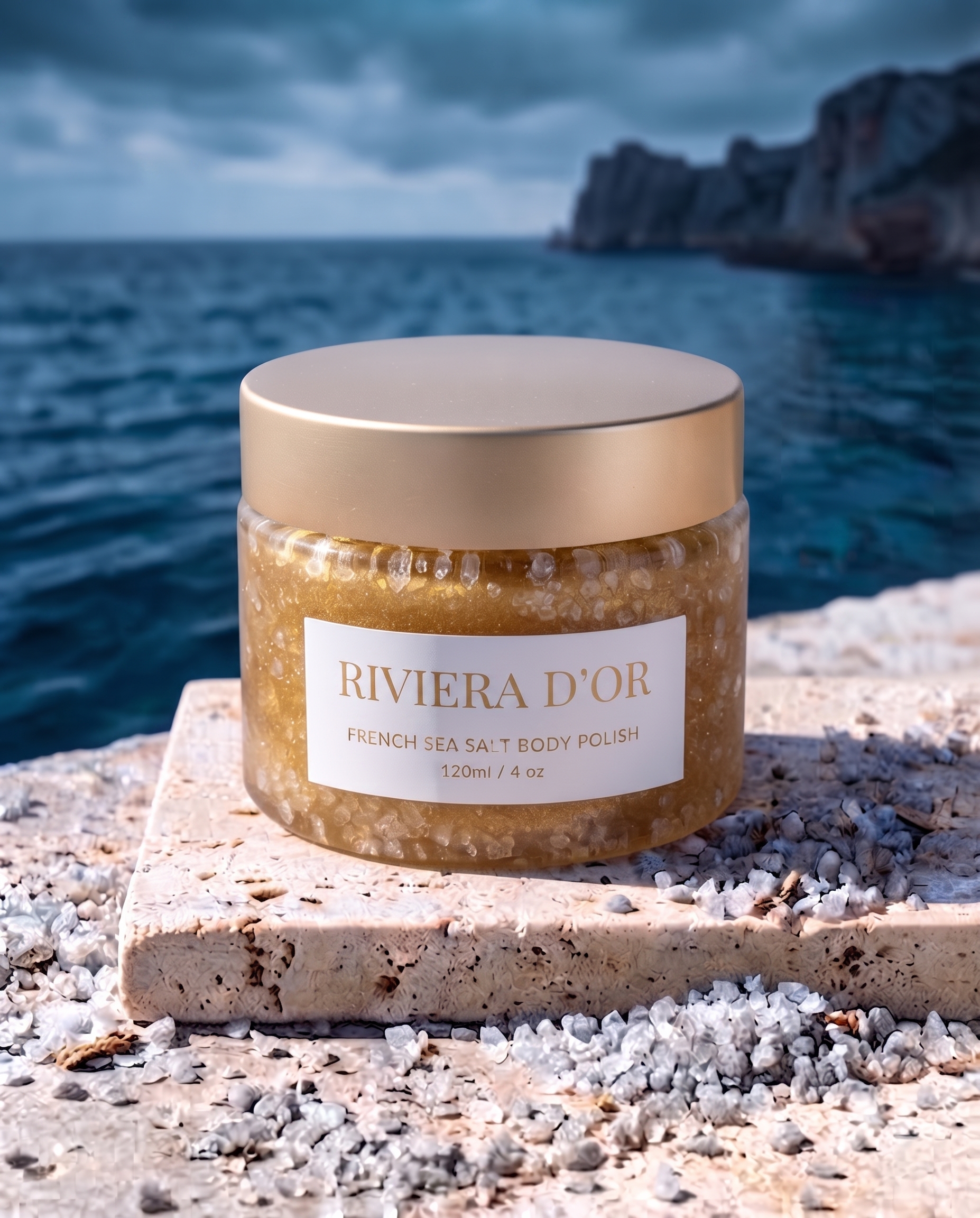 RIVIERA D'OR French Sea Salt Body Polish Jar